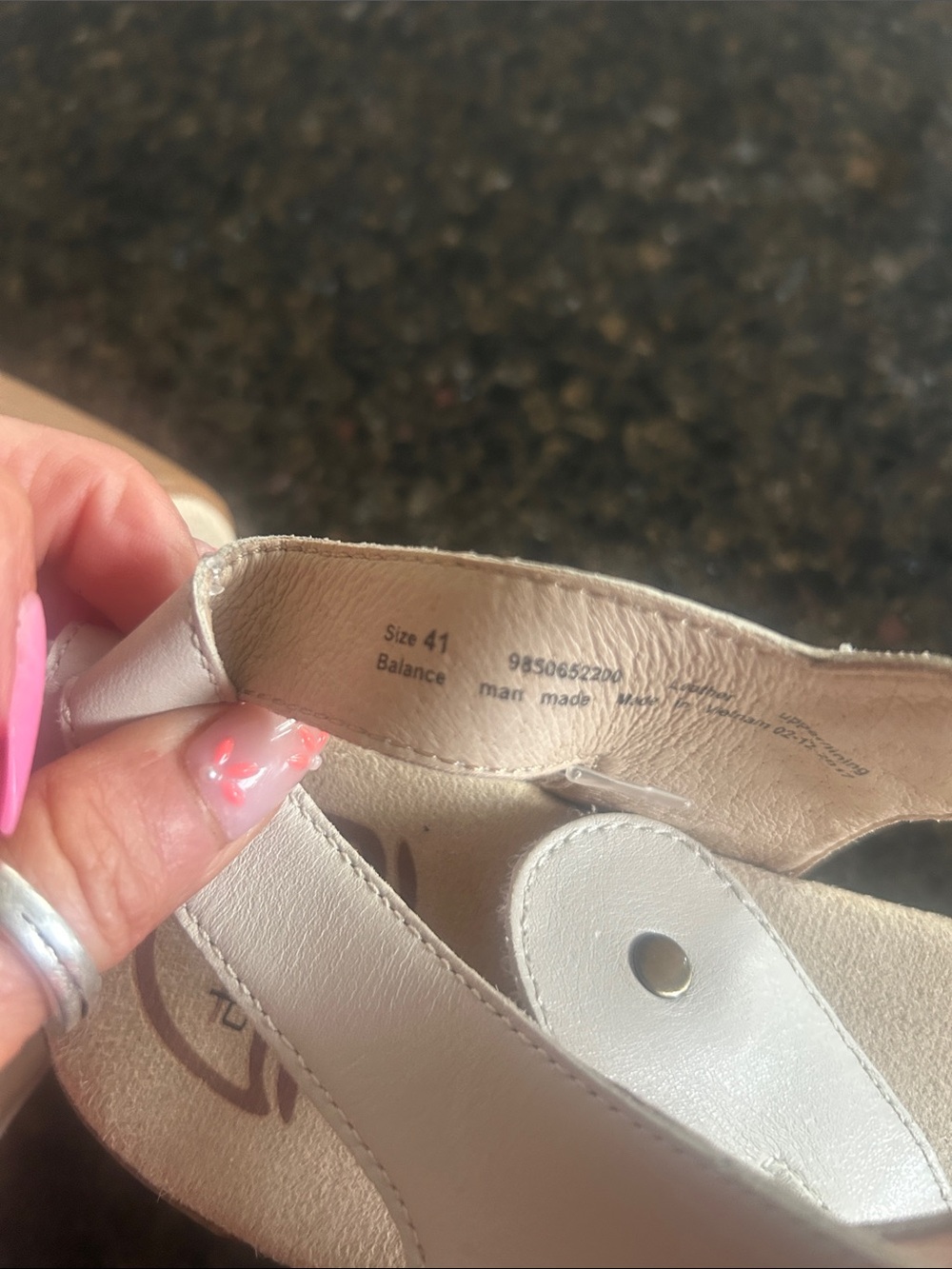 Dansko Off-White Leather Slingback Buckle Sandals eur 41 - Picture 6 of 6